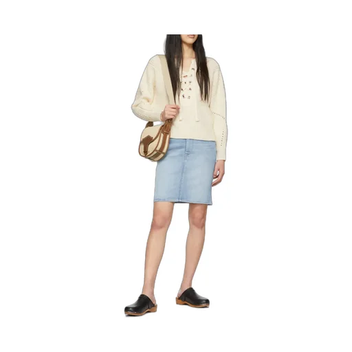 Lace-Up Ribbed-Knit Jumper