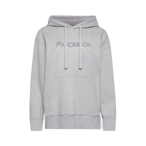 Logo Lettering Drawstring Hoodie