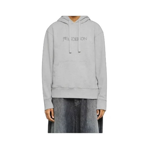 Logo Lettering Drawstring Hoodie