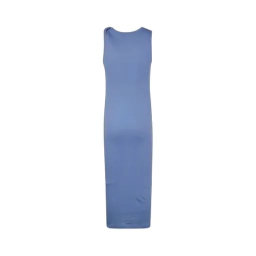 Logo-Embroidered Twisted Strap Maxi Dress
