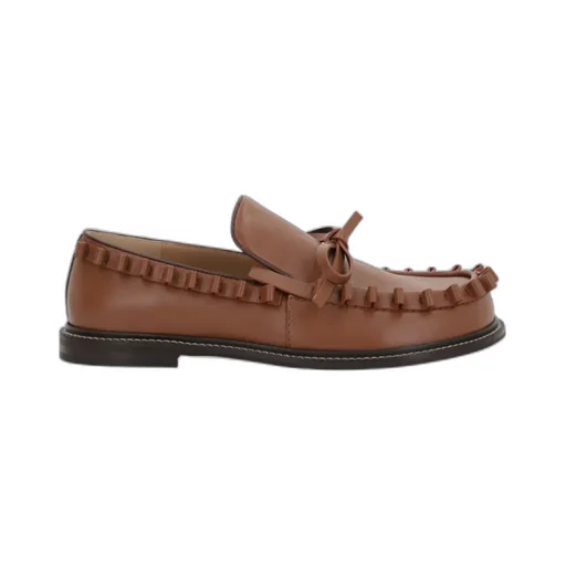 Ruffled Detail Loafers