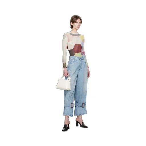 Patchwork-Printed Crewneck T-Shirt