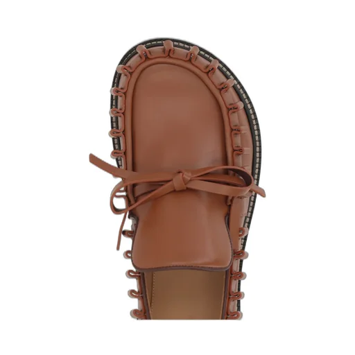 Ruffled Detail Loafers