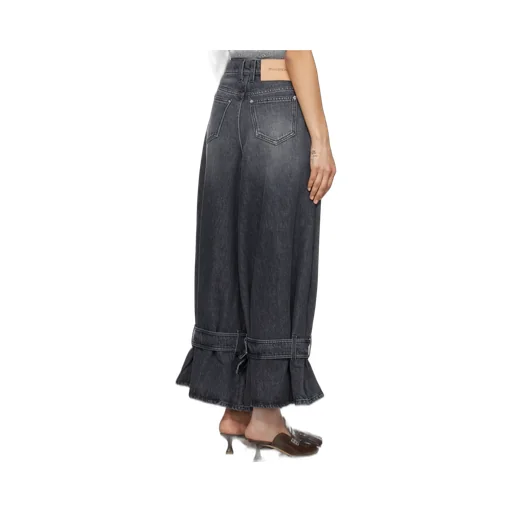 Buckled Cuff Denim Jeans