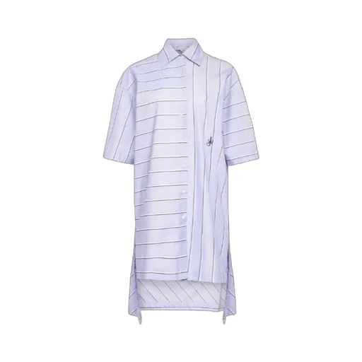 Stepped Hem Shirt Dress