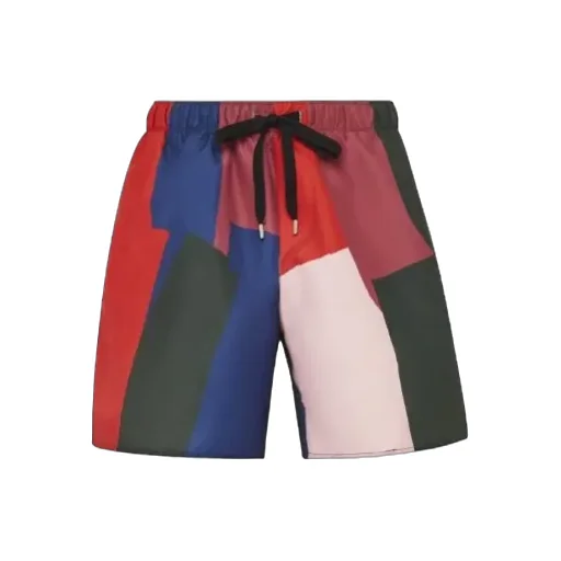 Stripe Printed Swim Shorts