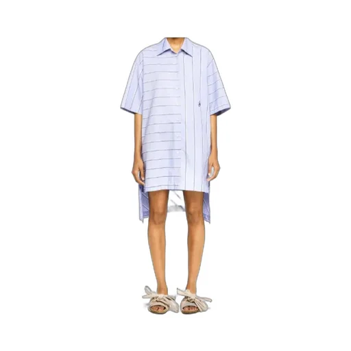 Stepped Hem Shirt Dress