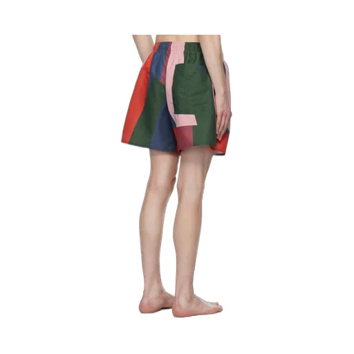 Stripe Printed Swim Shorts