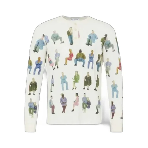 Printed Waffle Henley Top