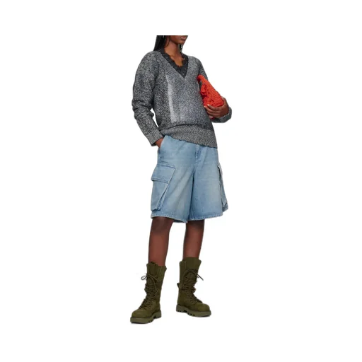 Small Cable Knitted Top Handle Bag