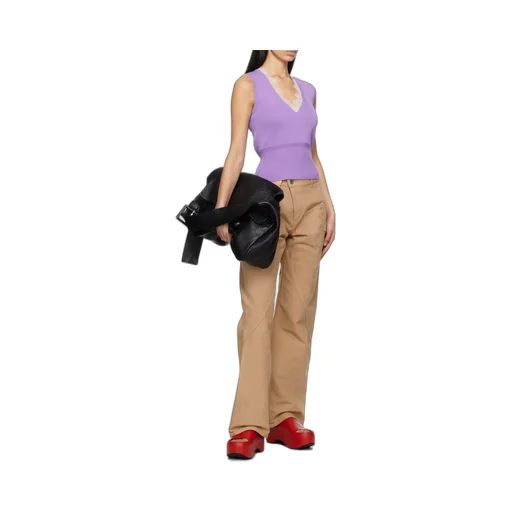 Twisted Wide Leg Workwear Jeans