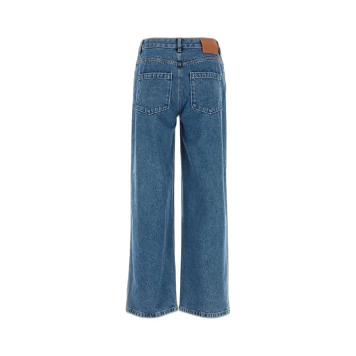 Logo-Embroidered Cotton Jeans