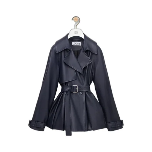 Anagram Embossed Belted Jacket