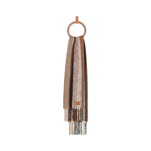 Fringed-Edge Striped Scarf