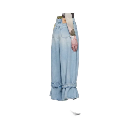 Buckled Cuff Denim Jeans