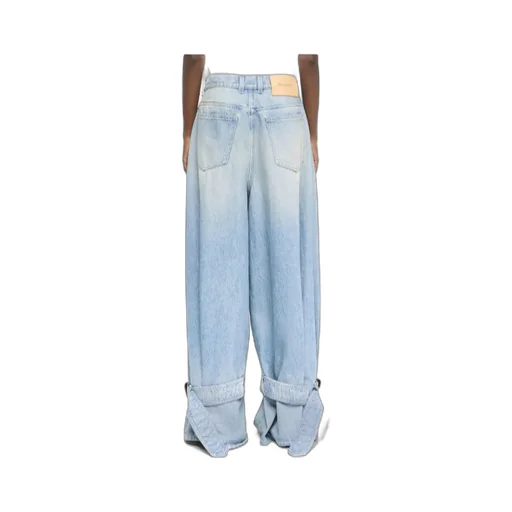 Buckled Cuff Denim Jeans