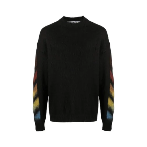 Diagonal Arrows Knitted Jumper