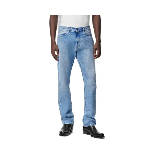 Logo-Patch Straight-Leg Jeans