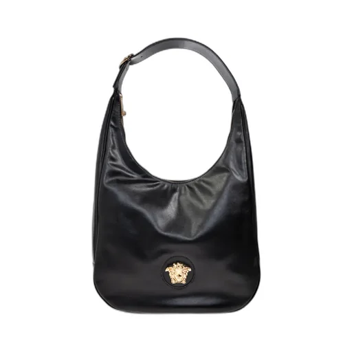 Medusa-Plaque Zipped Shoulder Bag