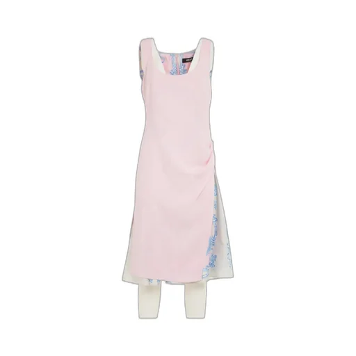Pattern-Printed Sleeveless Dress