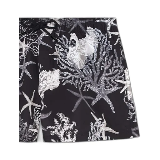 Barocco Sea Printed Drawstring Swim Shorts