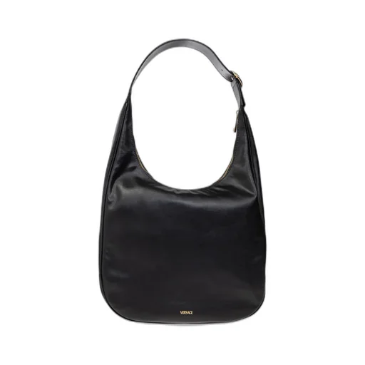 Medusa-Plaque Zipped Shoulder Bag