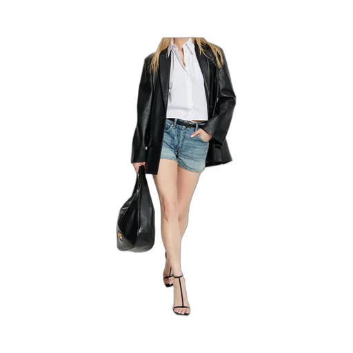 Logo-Patch Denim Shorts