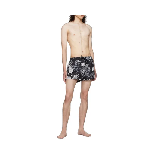 Barocco Sea Printed Drawstring Swim Shorts