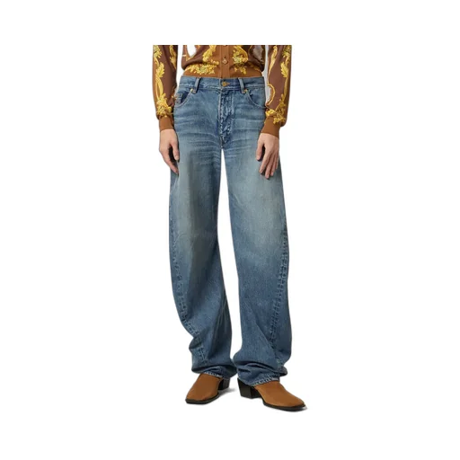 Twisted Wide-Leg Jeans