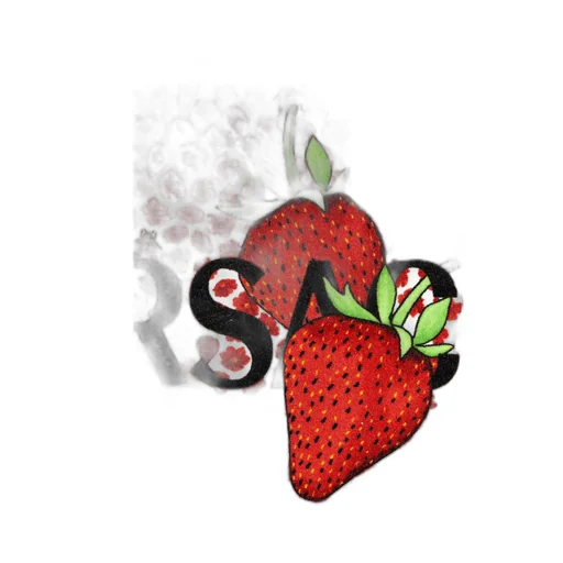 Strawberry Garden Beach Towel