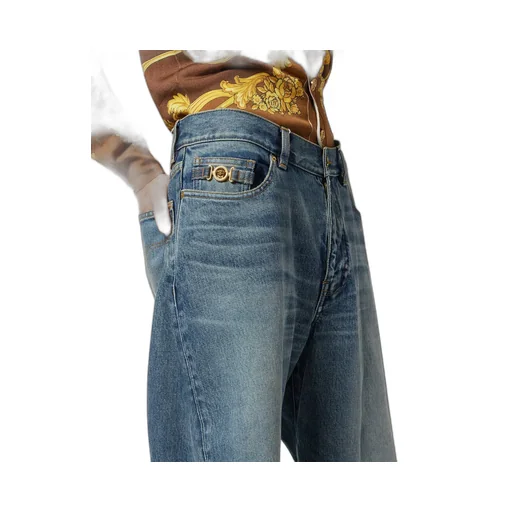 Twisted Wide-Leg Jeans