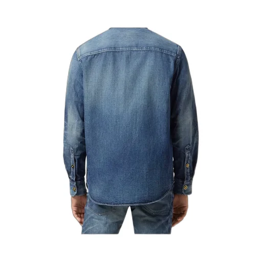 Button-Up Denim Overshirt