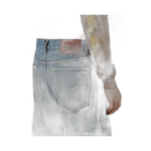 Twisted Wide-Leg Jeans