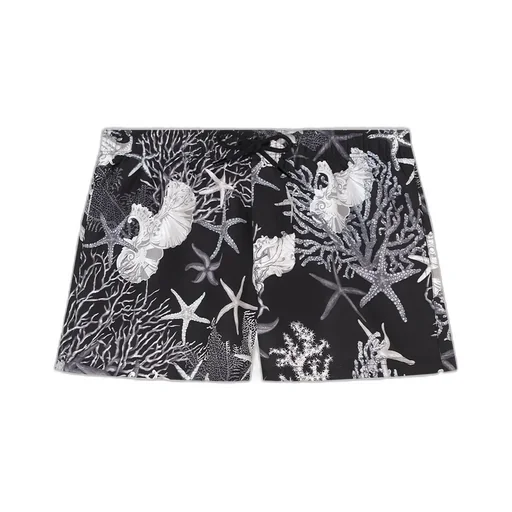 Barocco Sea Printed Drawstring Swim Shorts
