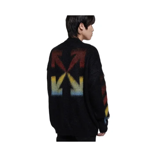 Diagonal Arrows Knitted Jumper