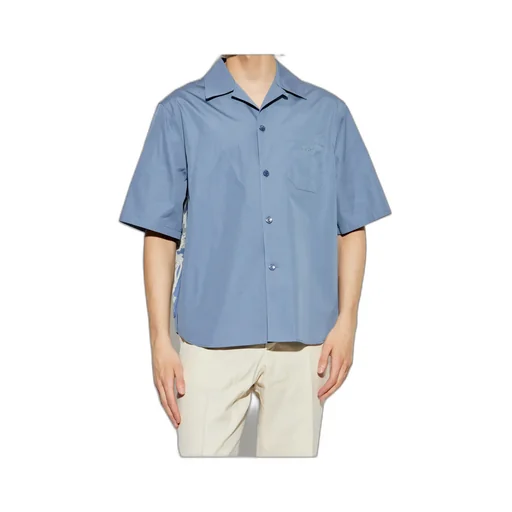 Pattern-Printed Short-Sleeved Shirt