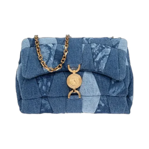 Quilted Denim Shoulder Bag
