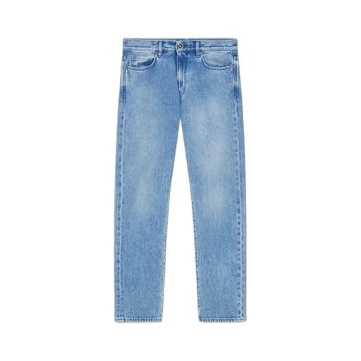 Logo-Patch Straight-Leg Jeans