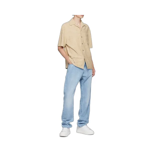 Logo-Patch Straight-Leg Jeans