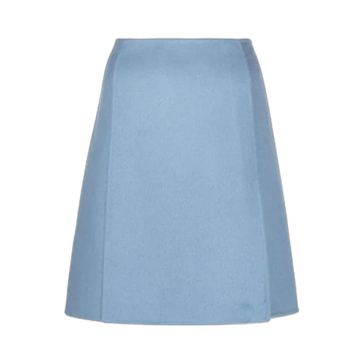 High-Waist Wool Skirt