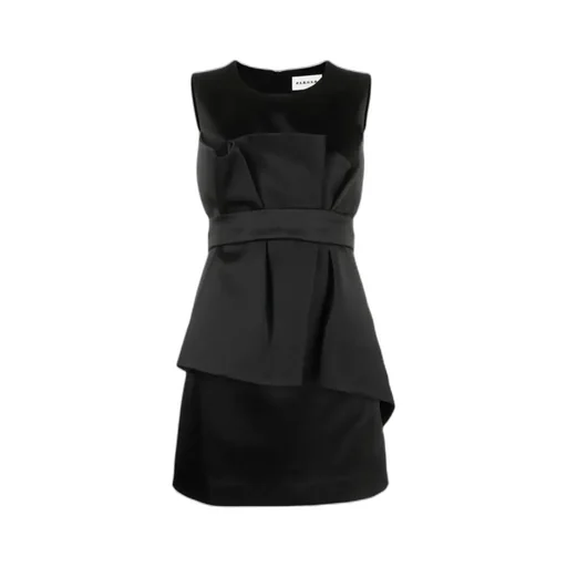 Satin Belted Sleeveless Minidress