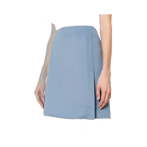 High-Waist Wool Skirt