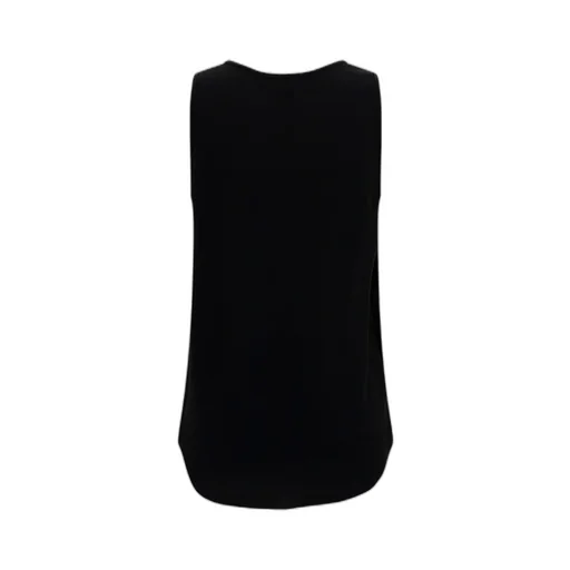 Crewneck Satin Tank Top
