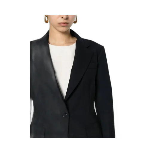 Long-Sleeved Lapel Blazer