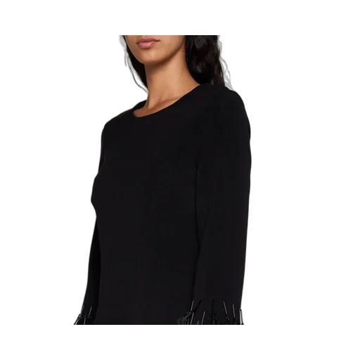 Round-Collar Long-Sleeved Dress