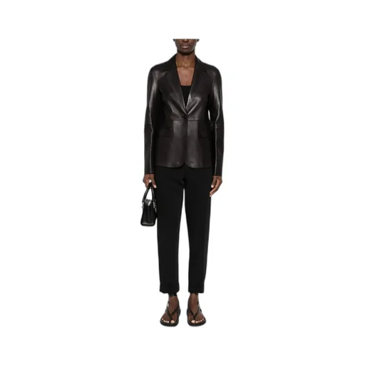 Mid-Rise Tapered-Leg Trousers