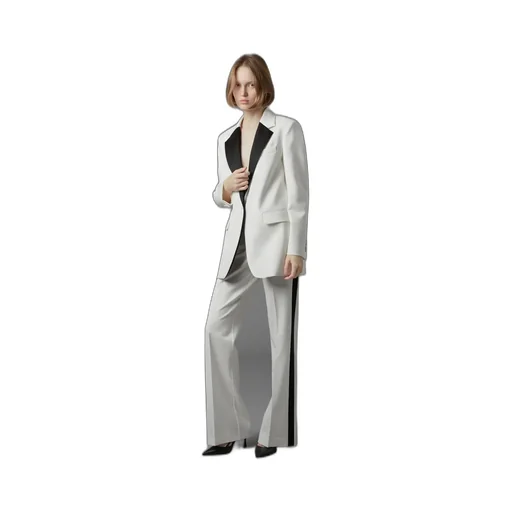 High Waist Straight-Leg Trousers