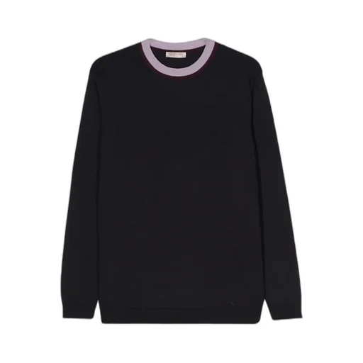 Vlogo Striped-Neck Jumper
