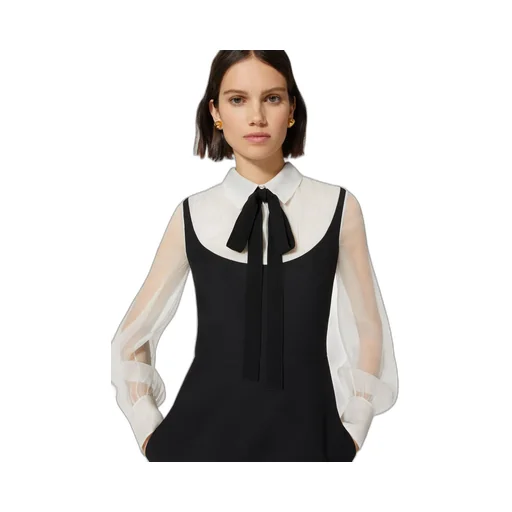 Crepe Couture Short Dress