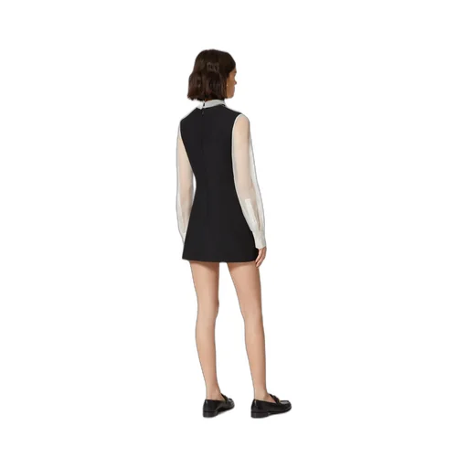 Crepe Couture Short Dress